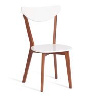 Стул жесткое сиденье MAXI (Макси) каркас бук, сиденье, спинка - мдф, 86х48.5х54.5см, Белый + Коричневый