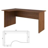 Trend Стол эргономичный левый орех экко 160x90x75 TRD29625603