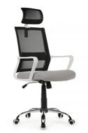 Кресло Riva Chair Mint RCH 1029HW Белый пластик/Чёрный