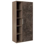 B-tone Шкаф комбинированный дуб урбан бетон темный 93,5x45x191,7 BTN36150042