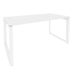 Onix Стол рабочий на О-образном м/к O.MO-SP-4.8 Белый бриллиант/Белый металл 1580*800*750