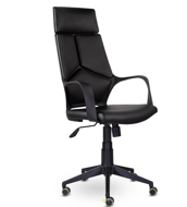 КРК КРЕСЛО IQ BLACK (CX0898H) (63*63*h114) (экокожа, черный) (100)